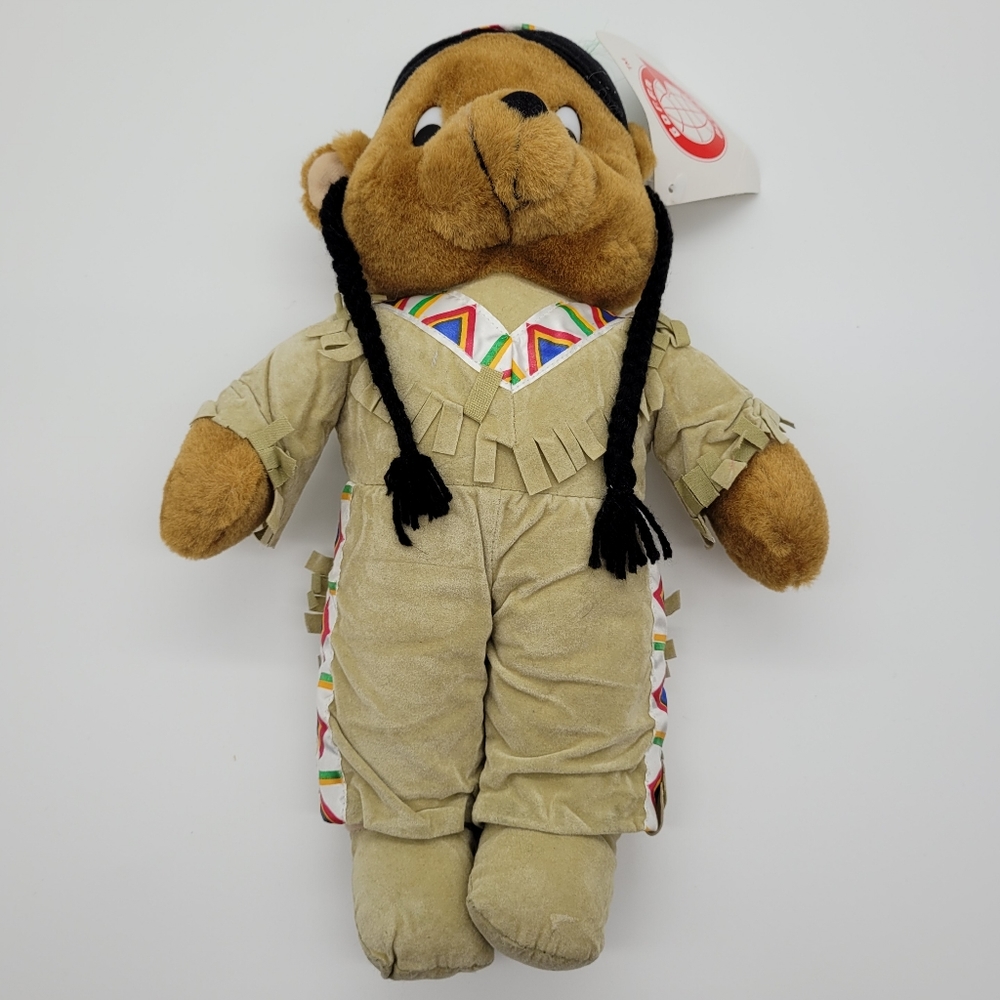GOFFA | Native American collectible teddy bear doll 12"